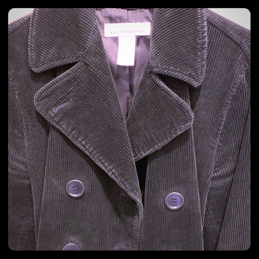 💐3/$10💐Jones New York black corduroy coat